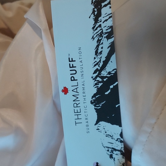 AVEC LES FILLES Thermapuff Long Line Removable Hood Puffer Vest Sz-L - Picture 15 of 16